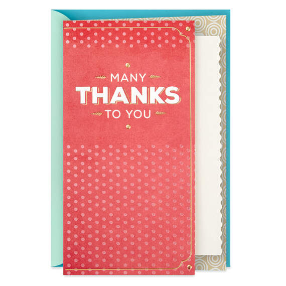 Pretty Polka Dots Thank-You Card, , large image number 1