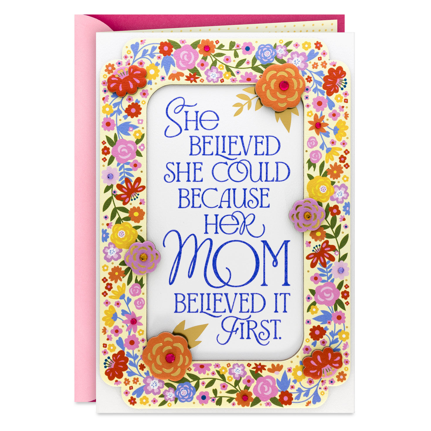 She Believed She Could Mother's Day Card for Mom From Daughter