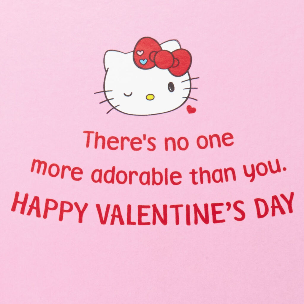 Hello Kitty Valentines Day Card With Stickers