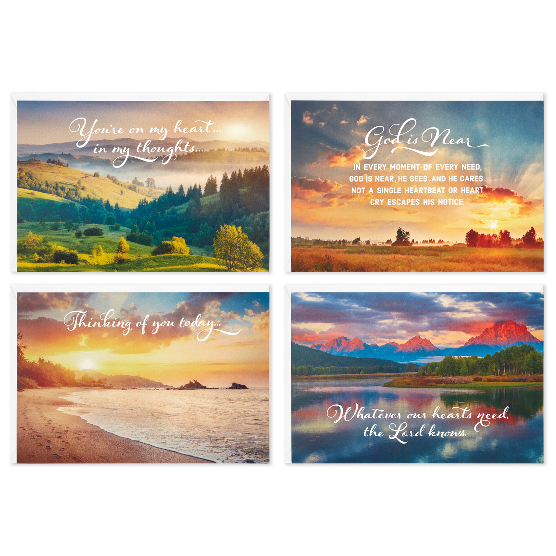 DaySpring Landscape Assorted Religious Thinking of You Cards, Box of 12