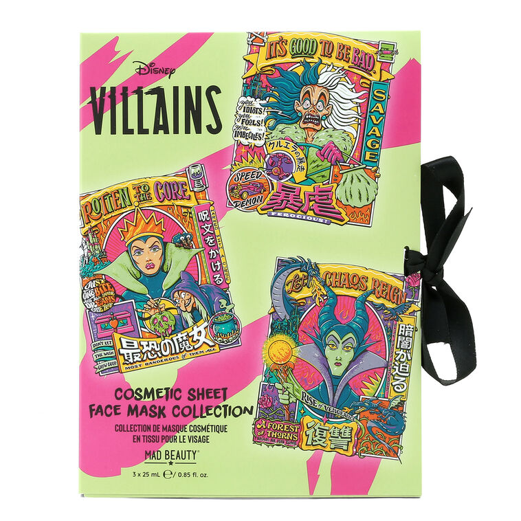 Disney Villains Sheet Masks, Set of 3, , large image number 1