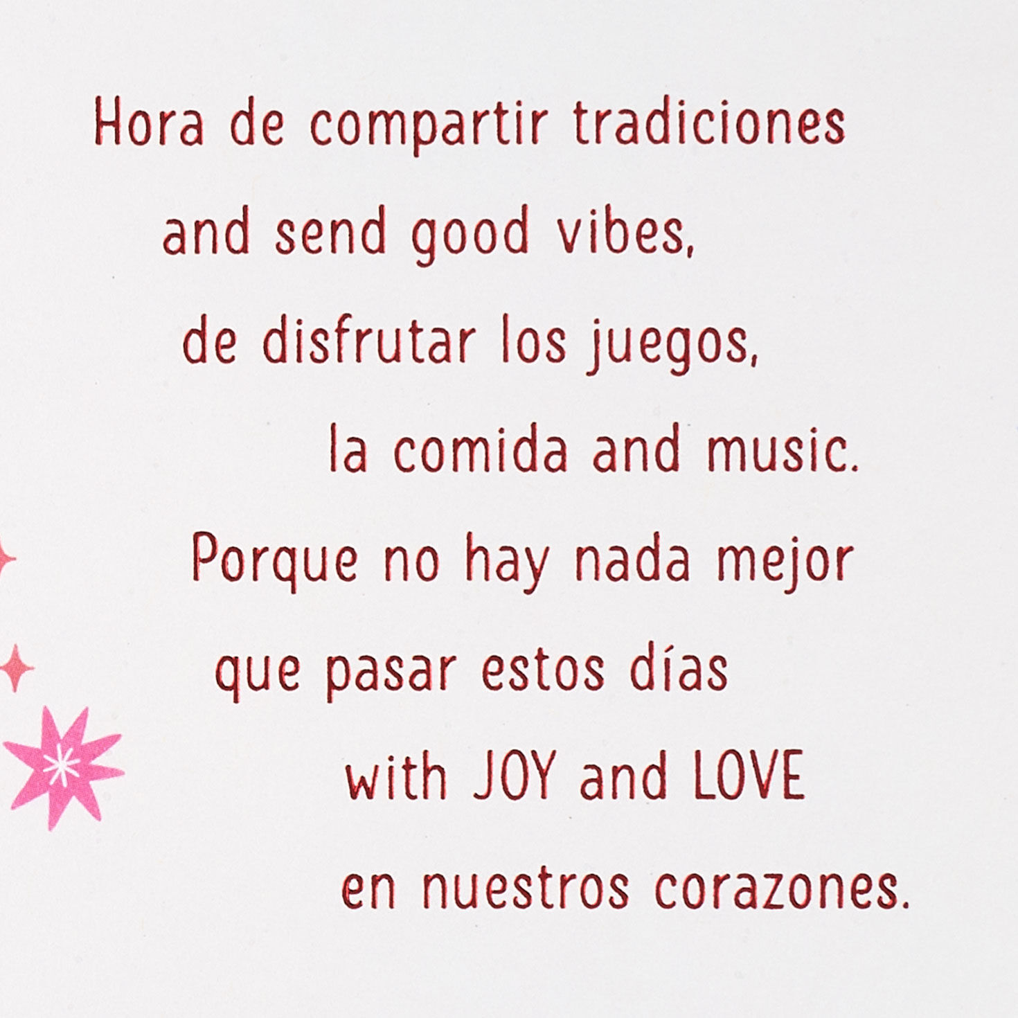 Time for Traditions and Good Vibes Spanish-Language and English Money Holder Christmas Card for only USD 5.59 | Hallmark