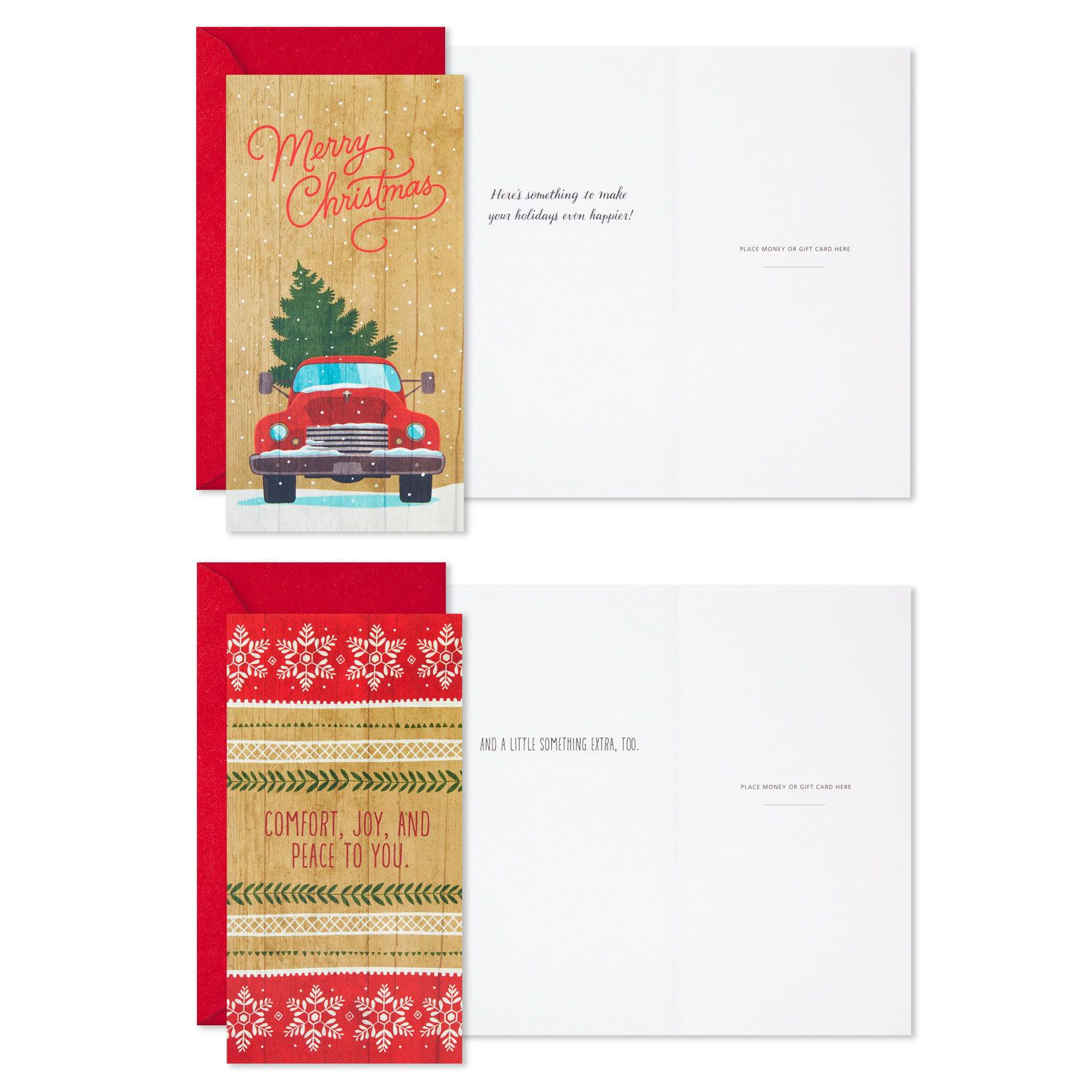 Rustic Charm Christmas Card Bulk Assortment Card Front with Sentiment image number 3