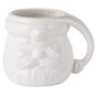 Color-Dipped Shaped Santa Mug in White front image number 1