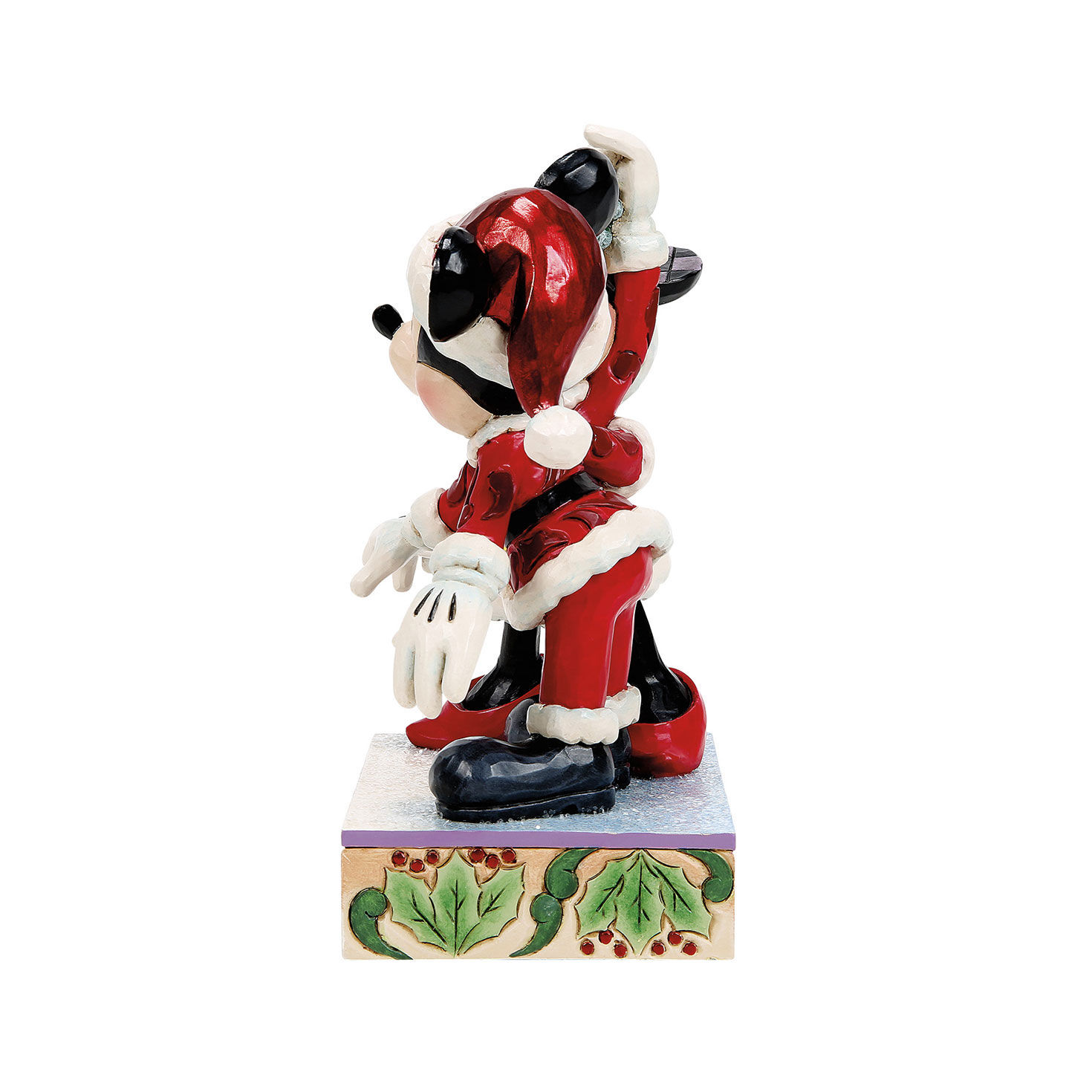 Jim Shore Mickey and Minnie Mistletoe Statue side image number 3