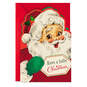Have a Jolly Christmas Vintage Santa Christmas Card, , large image number 1