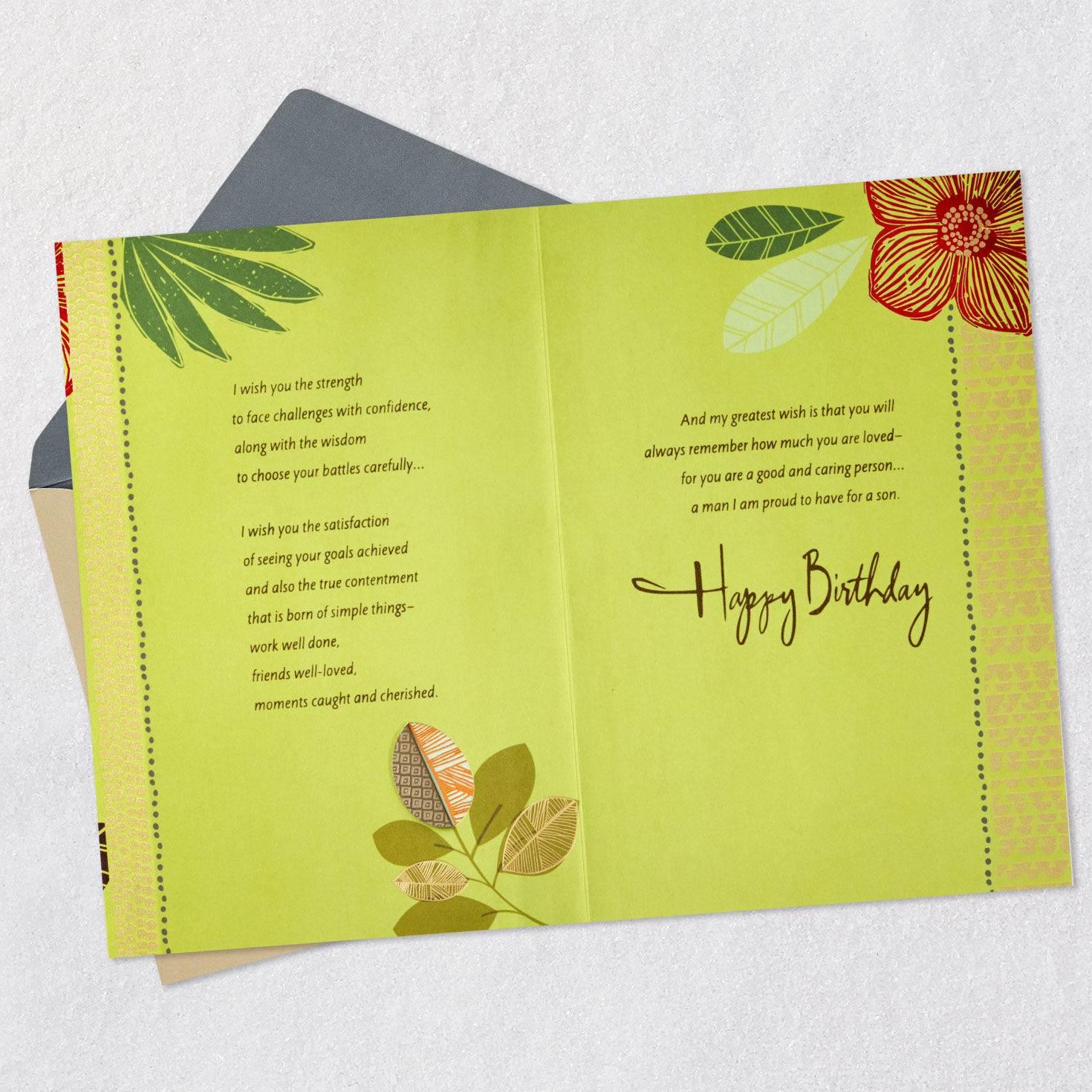 So Many Wishes for You in My Heart Birthday Card for Son, , large image number 4