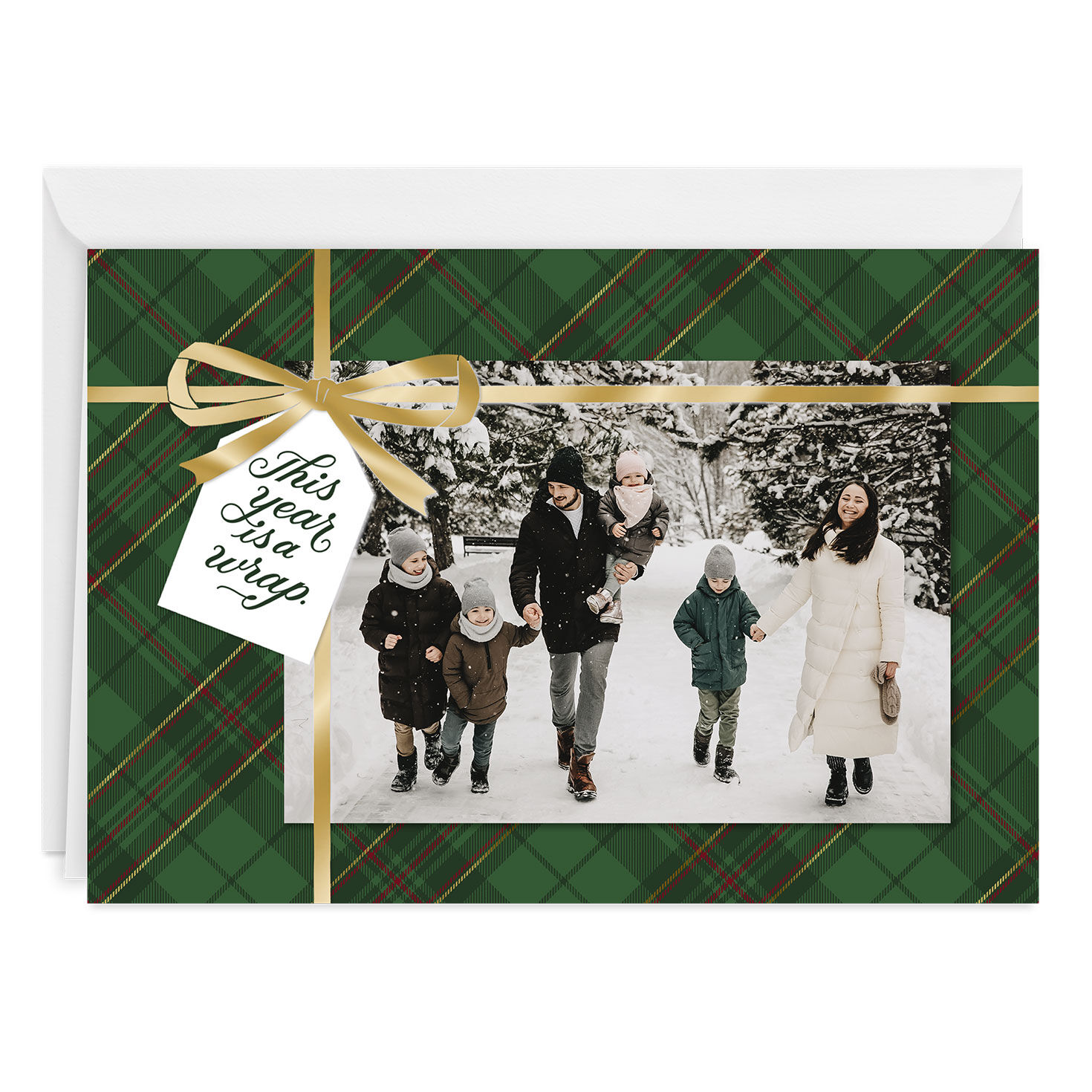 This Year Is a Wrap Custom Holiday Card