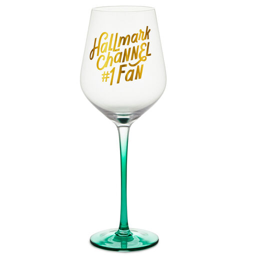 Hallmark Channel #1 Fan Ombré Wine Glass, 17 oz., 