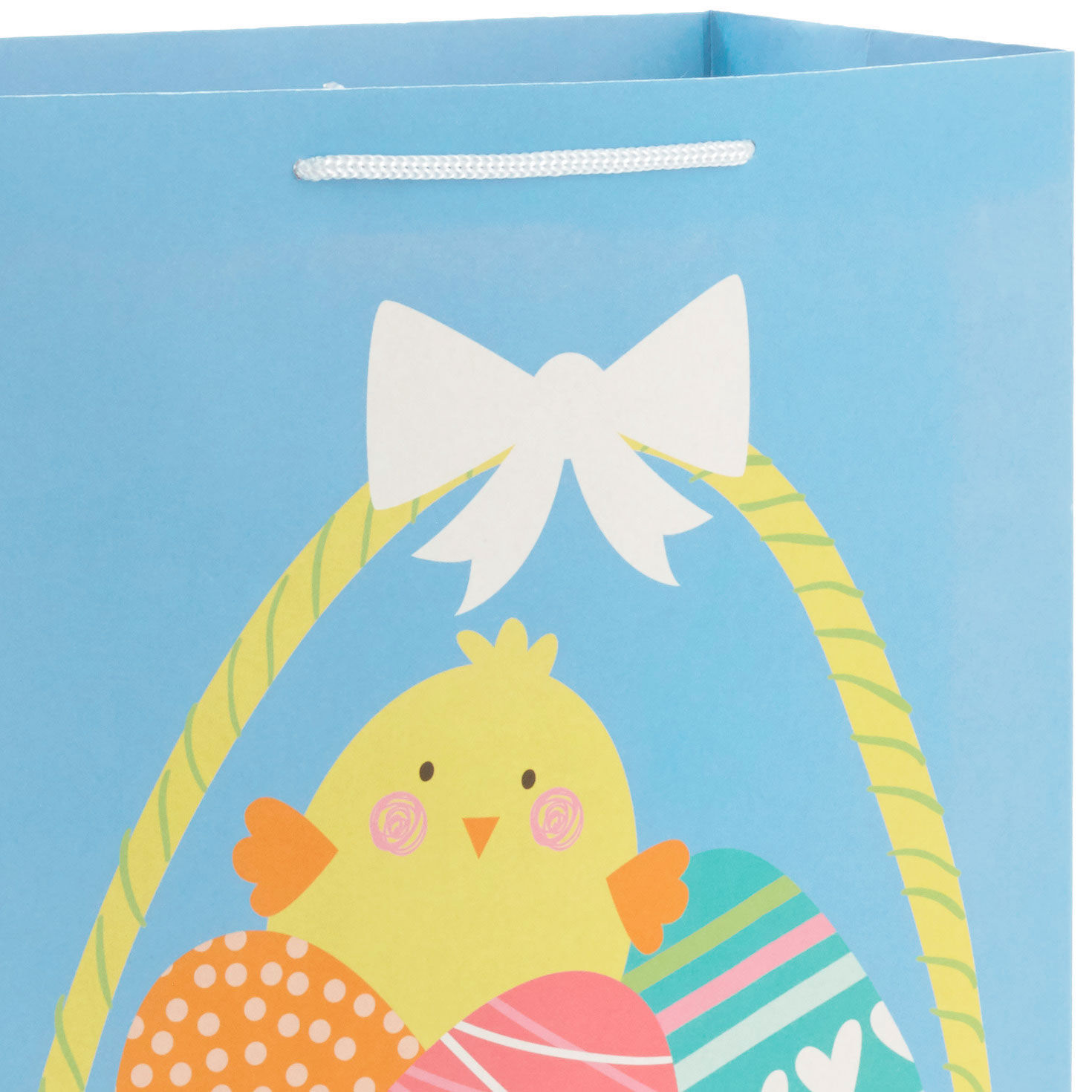 2-Pack Extra Large Bunny & Chick Easter Gift Bags Handle Detail image number 4