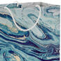 Navy and Gold Marbled Horizontal Medium Gift Bag Handel detail image number 4