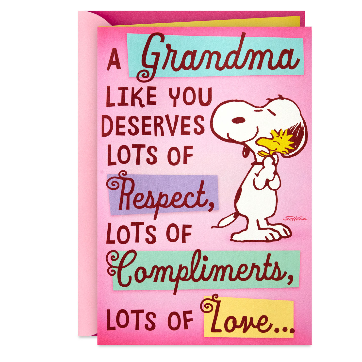 Peanuts® Lots of Compliments, Snoopy Mother's Day Card with Mini Cards for Grandma