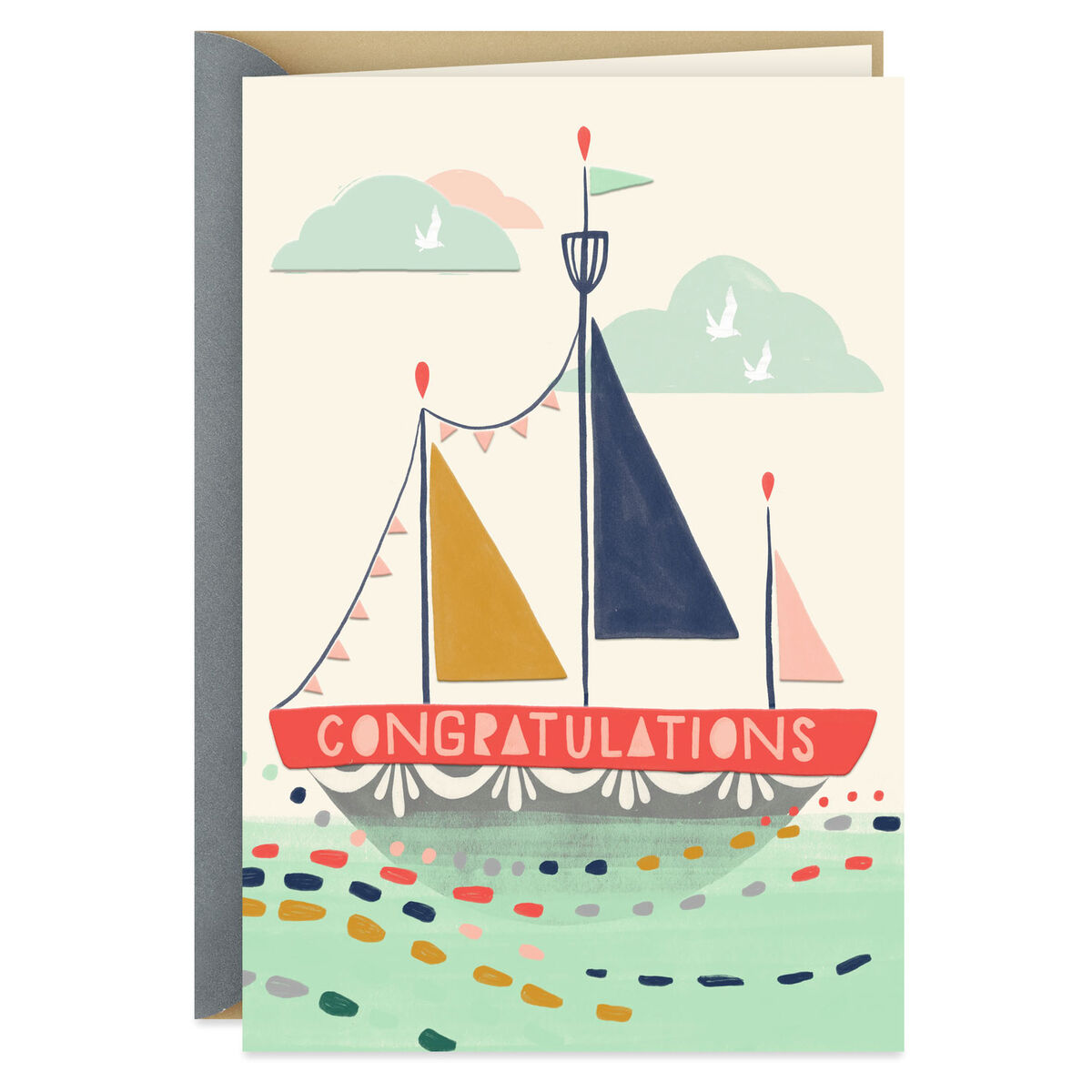 Sailboat of Happiness Congratulations Card - Greeting Cards - Hallmark