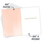 Peach Ombre Pattern Personalized Daughter Card Open Card with Envelope indicating personalization image number 3
