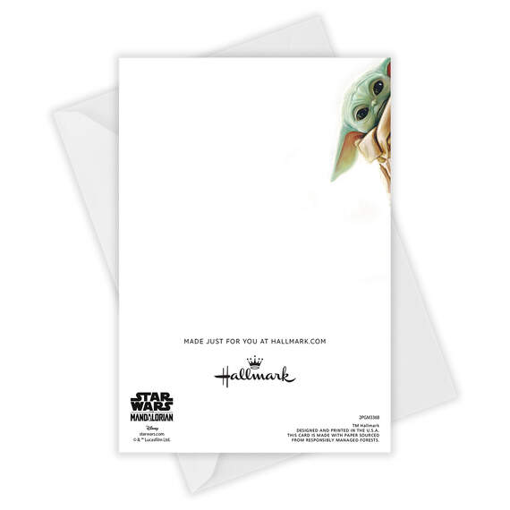 Star Wars: The Mandalorian™ Grogu™ Hello Folded Photo Card, , large image number 4