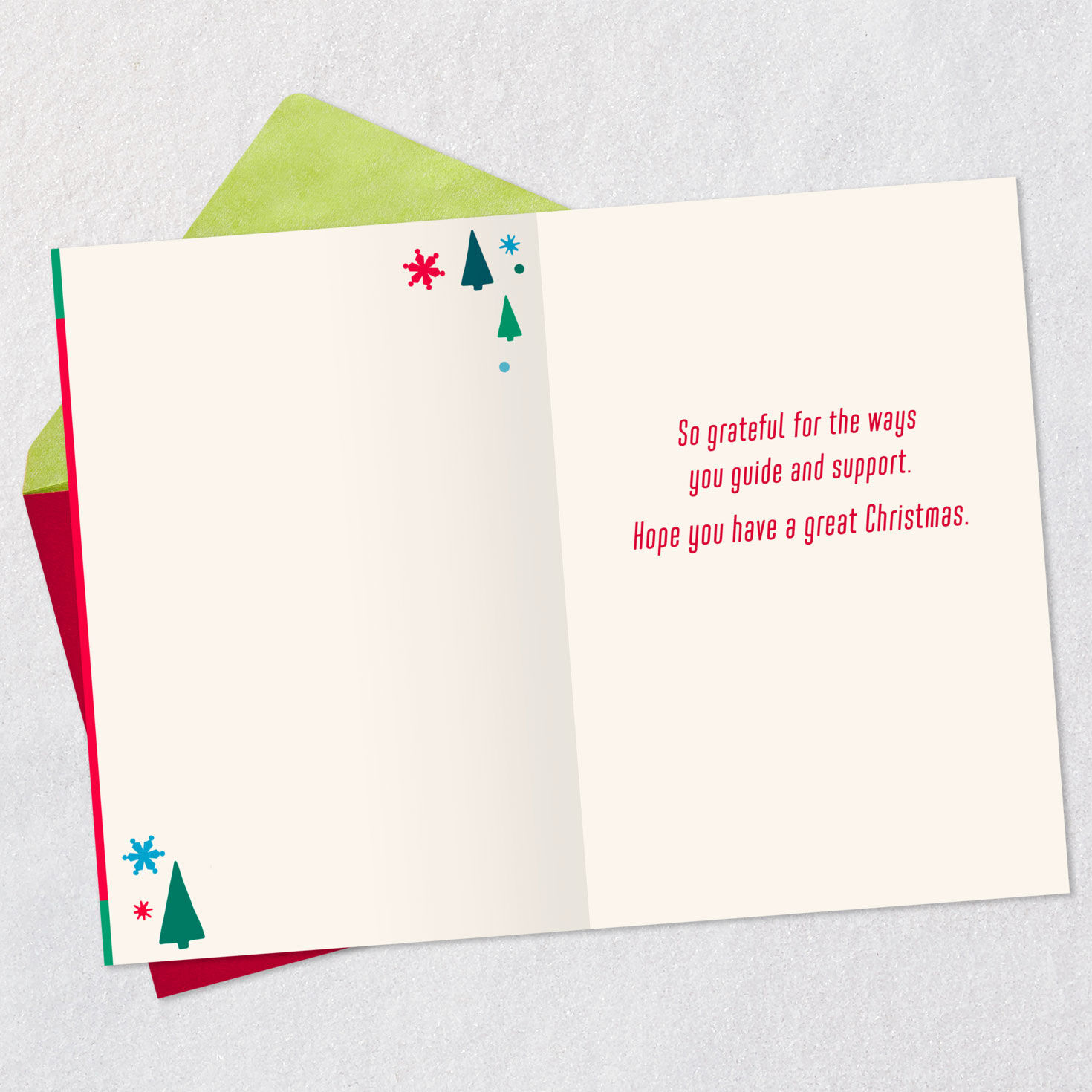 So Grateful for You Christmas Thank-You Card for Coach, , large image number 3