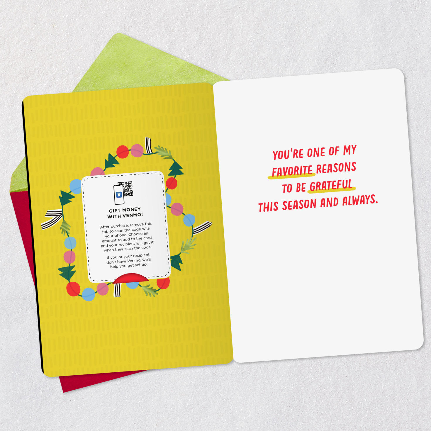 Merry Christmas With Love Venmo Christmas Card, , large image number 3