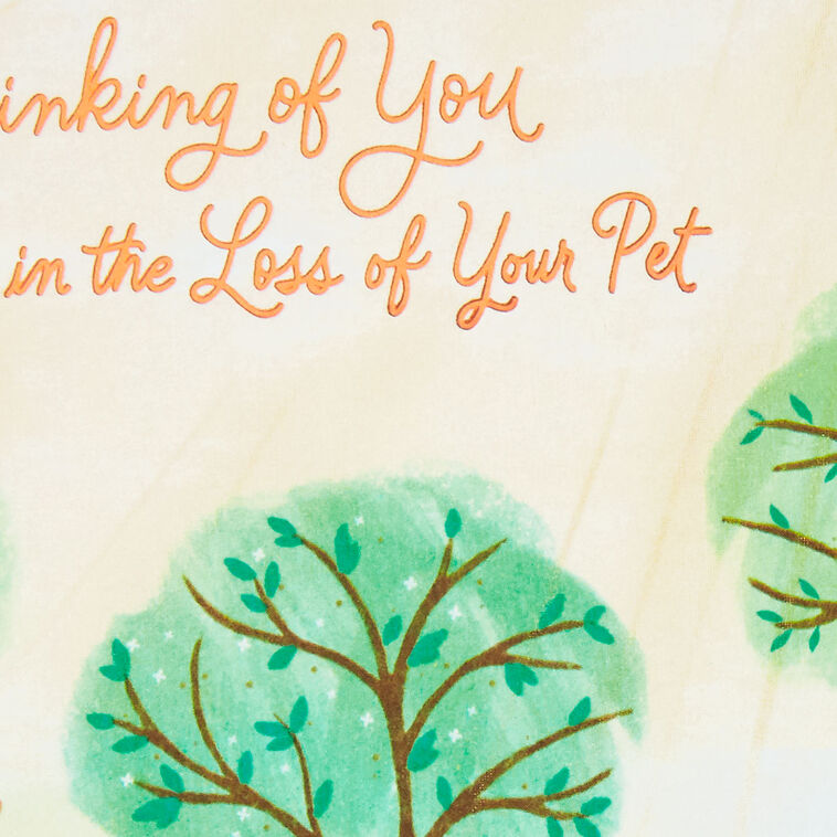 Wishing You Peace and Comfort Sympathy Card for Loss of Pet, , large image number 4