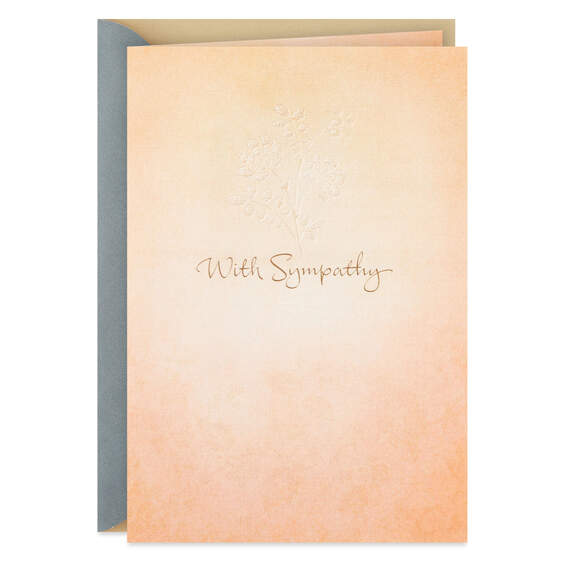 Thoughts and Prayers Are With You Sympathy Card, , large image number 1