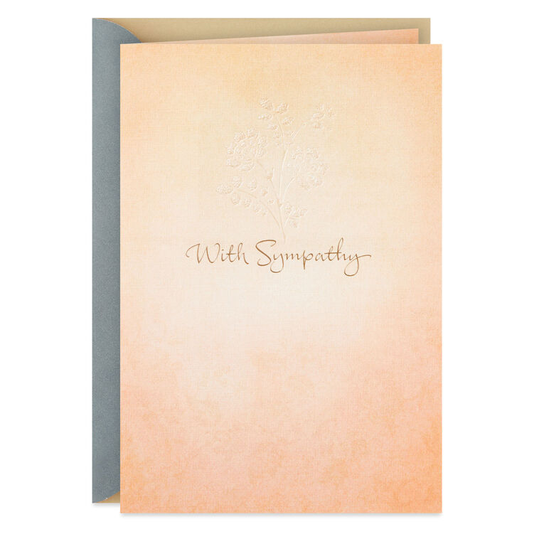 Thoughts and Prayers Are With You Sympathy Card