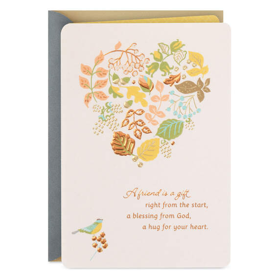 A Friend Is a Gift Religious Thanksgiving Card