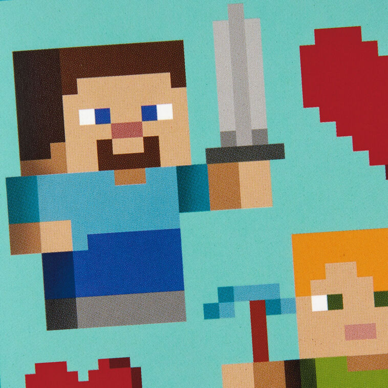 Mini Minecraft Kids Assorted Valentine's Day Cards With Stickers, Pack of 24, , large image number 5