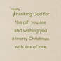 With Love Religious Christmas Card for Grandson, , large image number 2