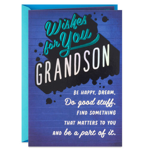 Never Forget How Loved You Are Birthday Card for Grandson, 