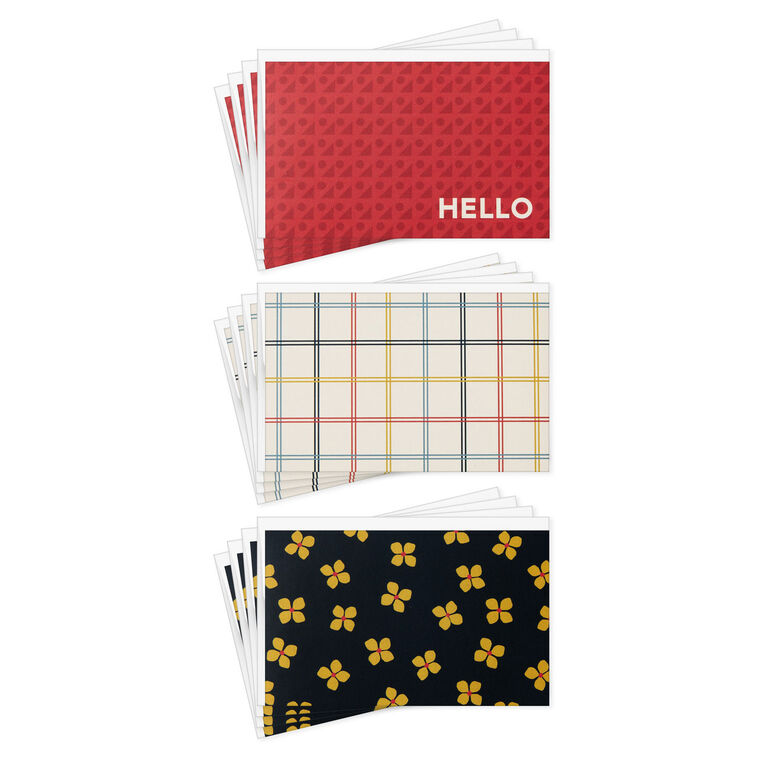Hallmark Box Note Cards Tailored Charm Assorted Blank Mini Note Cards, Pack of 12 - Boxed Cards ...