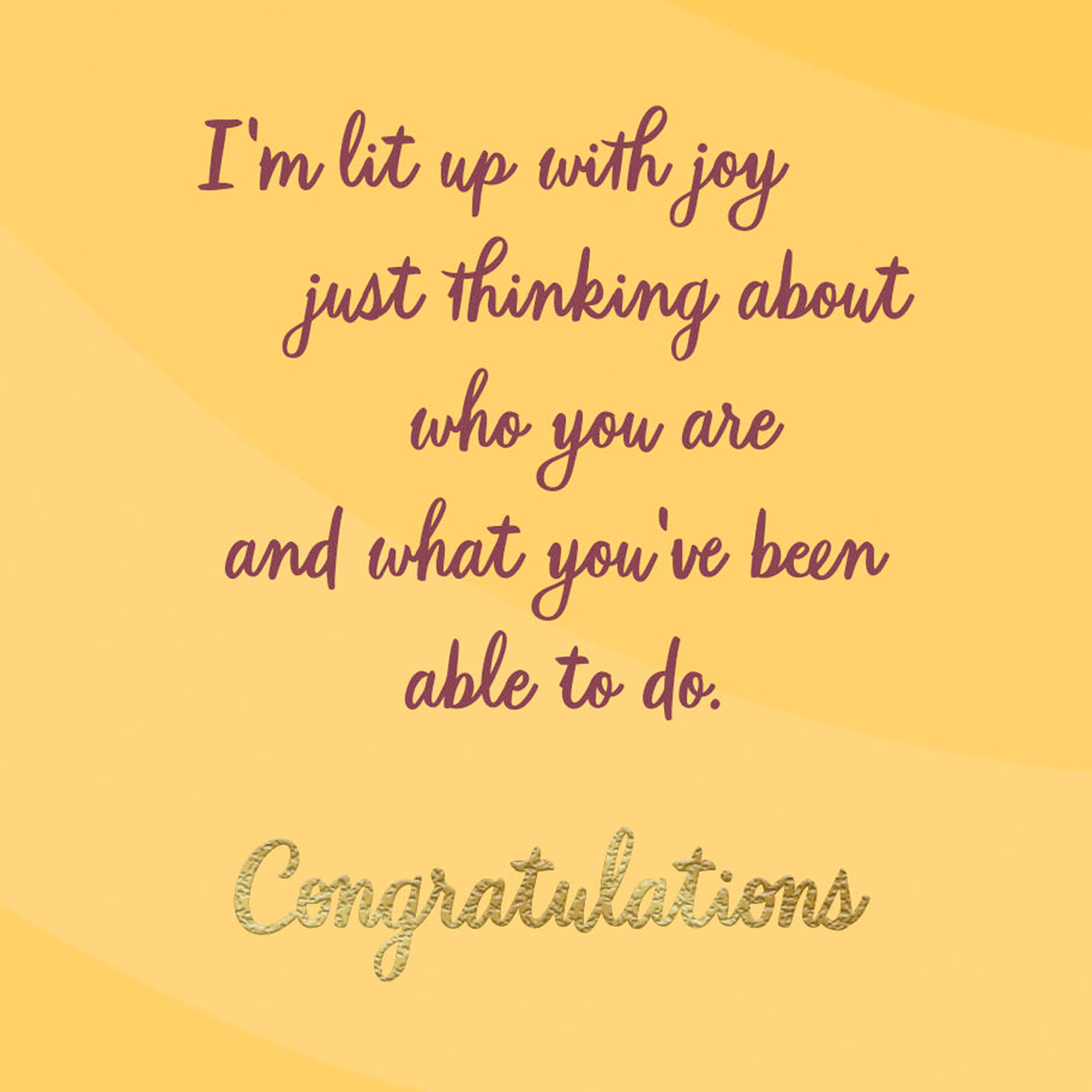 Sun and Abstract Landscape Congratulations Card Sentiment image number 2