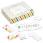 White Puzzle for Party Guests to Sign package and puzzle pieces image number 1