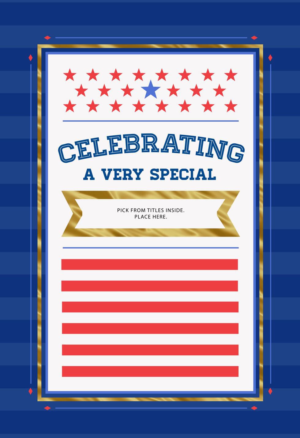Customizable Public Service/Military Graduation Card with Stickers