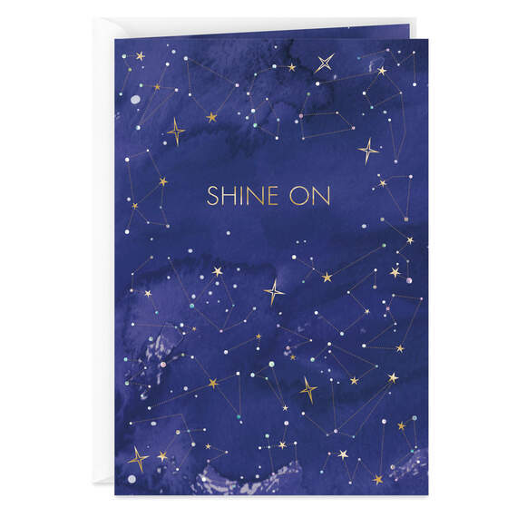 Shine On Star Constellations Blank Card