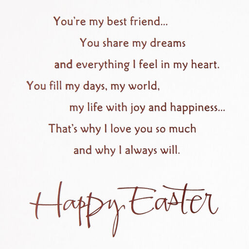 My Friend, My Love Romantic Easter Card, 