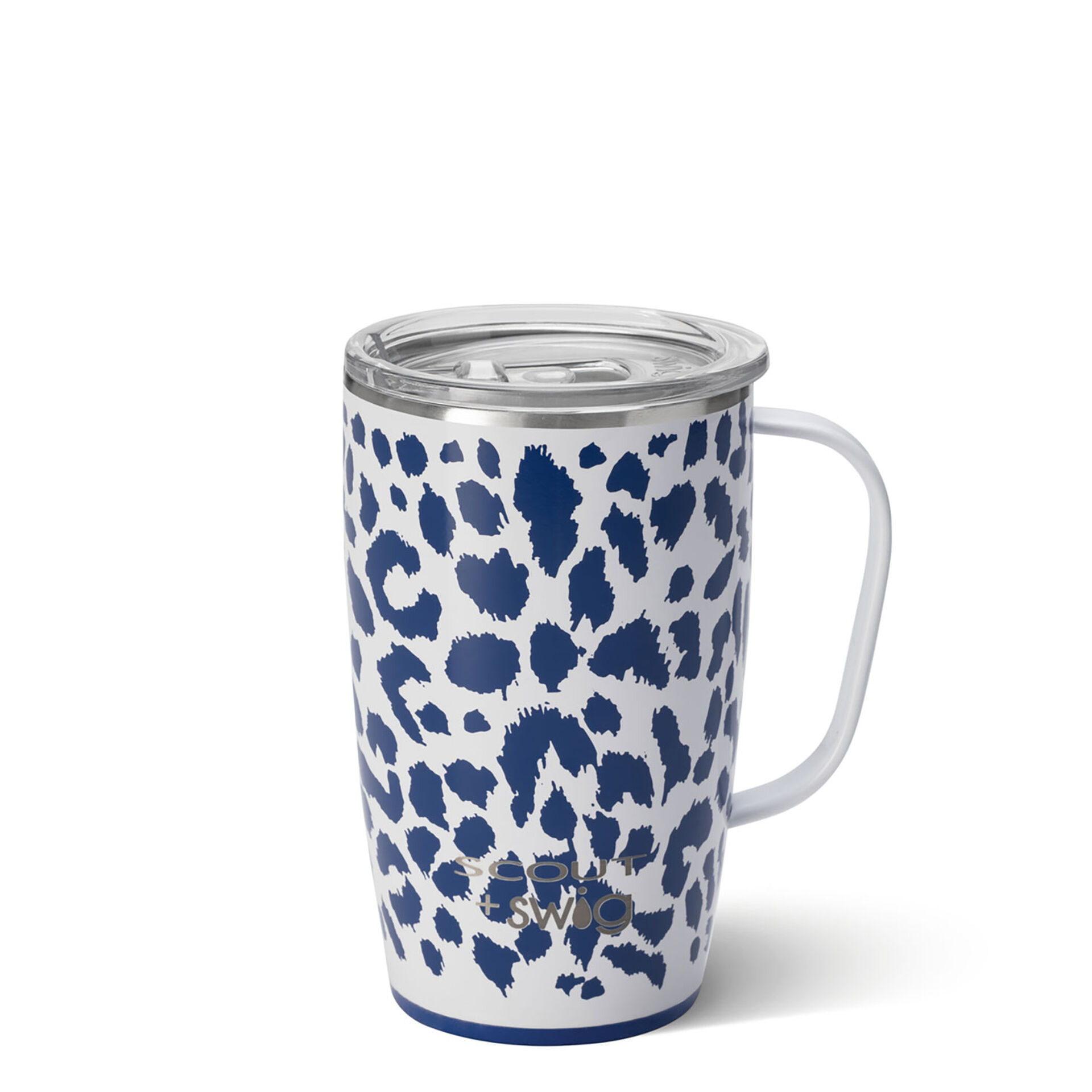 Swig Leopard Noir Stainless Steel Travel Mug, 18 oz. Insulated