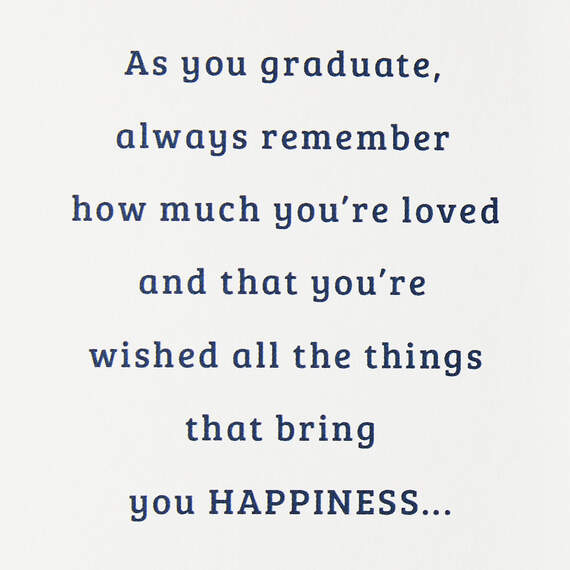 Wishing You All the Happiness Graduation Card for Grandson, , large image number 2