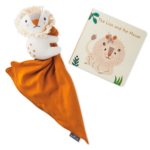 The Lion and the Mouse Board Book and Lion Lovey Blanket Set, 