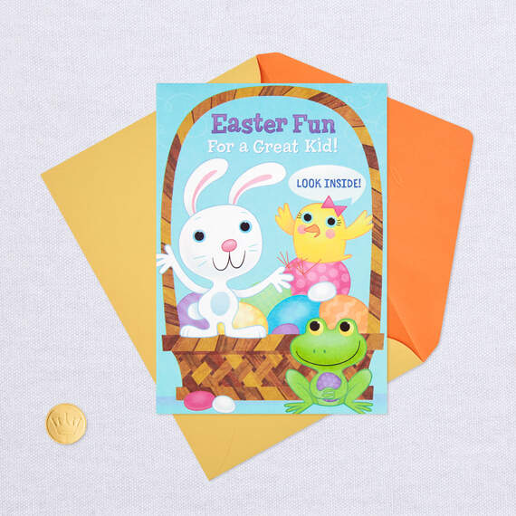 Fun and Games Kid's Activities Easter Card, , large image number 8