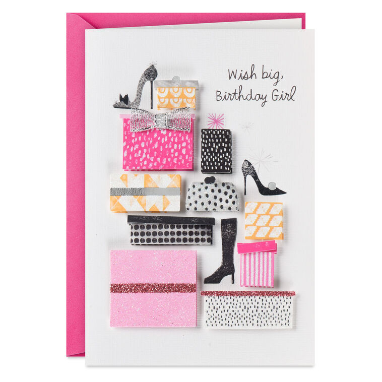 Never Too Many Wishes...or Shoes Birthday Card