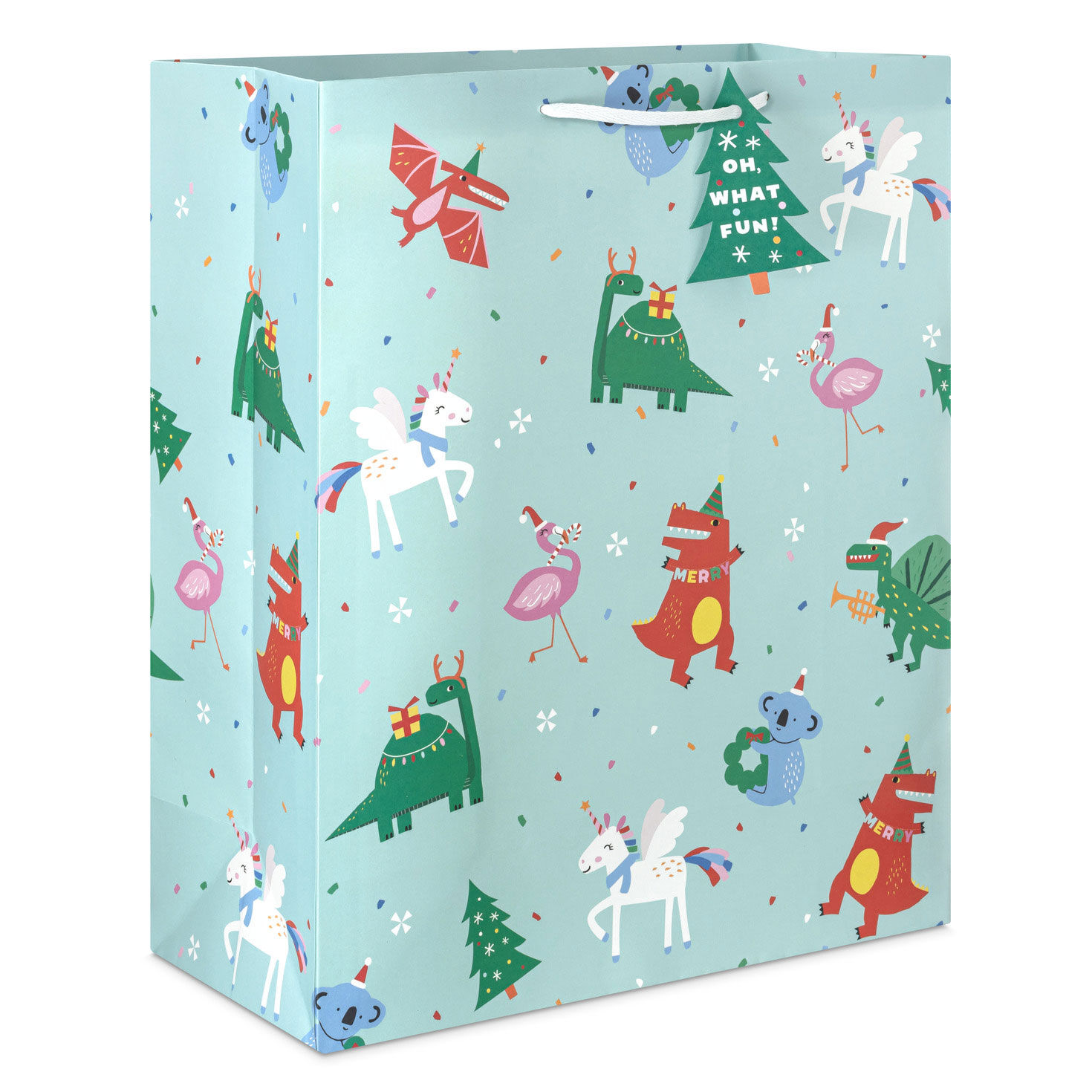 15.5" Cool Christmas Characters Extra-Large Gift Bag