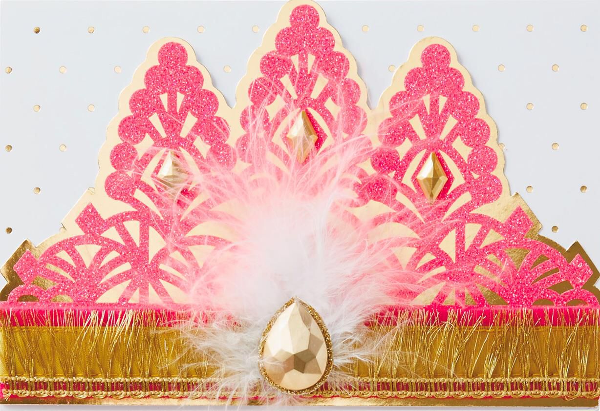 Princess Crown Birthday Card