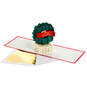 Merry Christmas Wreath 3D Pop-Up Christmas Card, , large image number 2