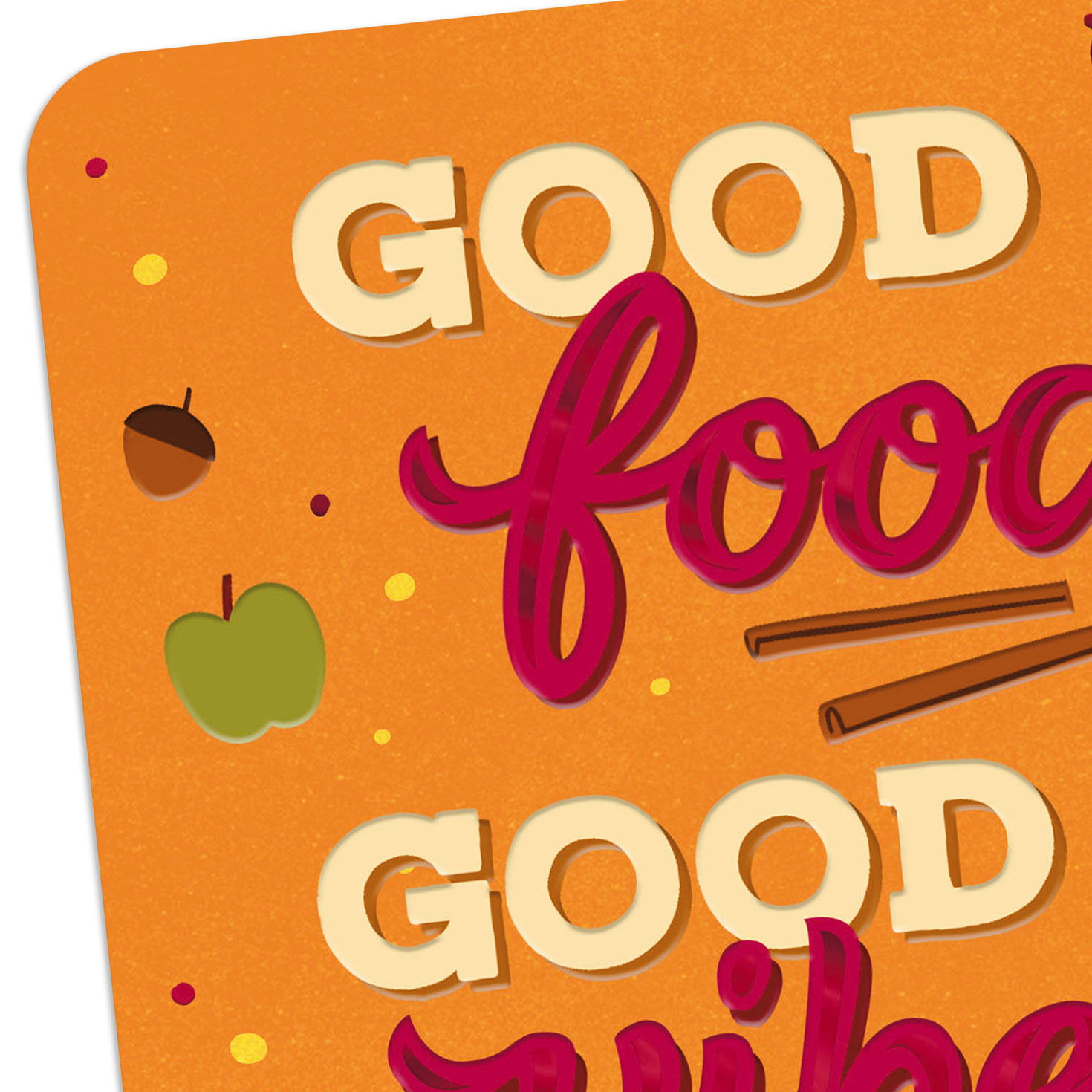 Retro Lettering Thanksgiving Card Card Front Detail image number 4
