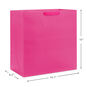 Solid Dark Pink Extra-Deep Gift Bag measurement image number 3