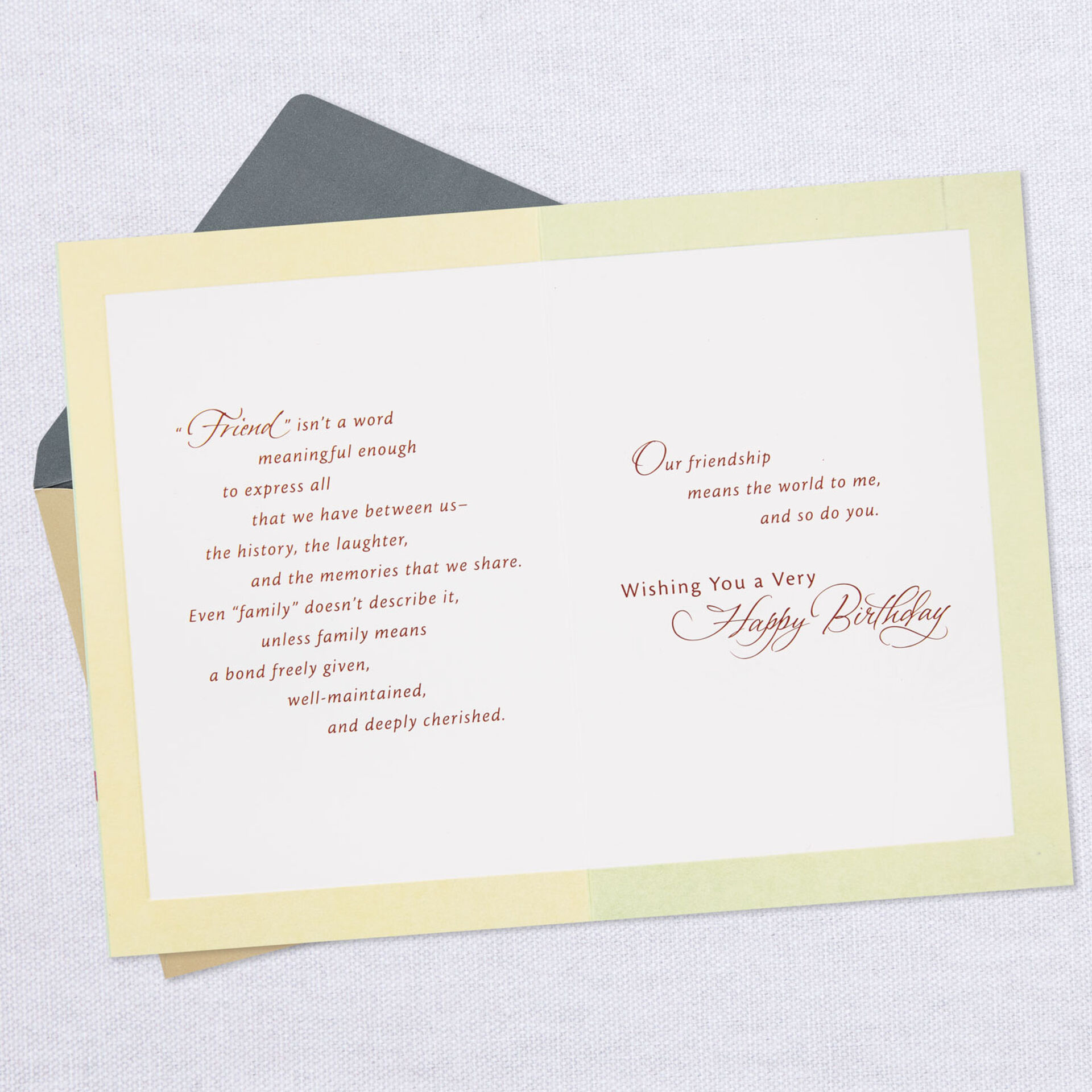 Our Friendship Means The World To Me Birthday Card Greeting Cards Hallmark