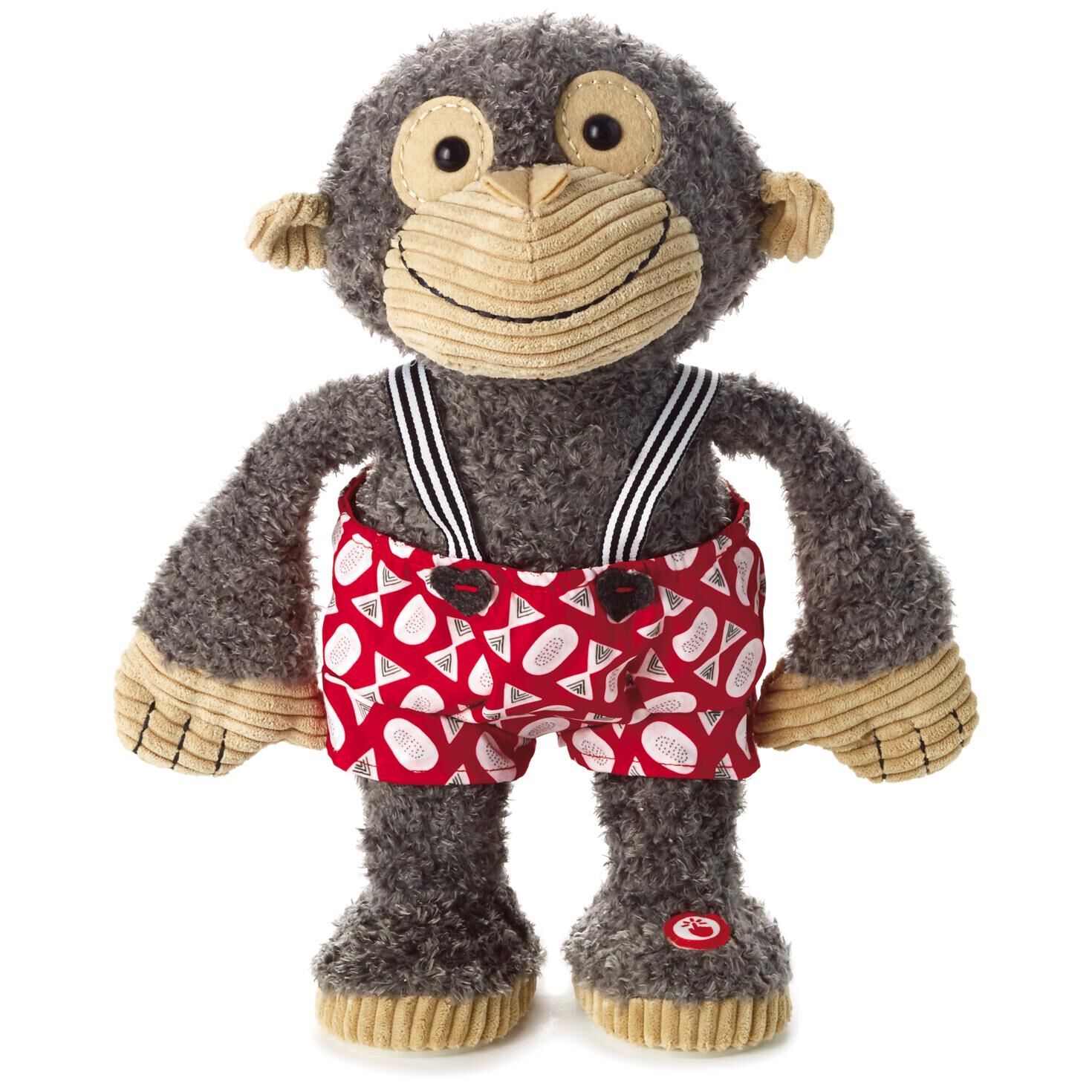 stuffed toy monkey with banana