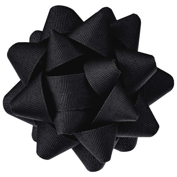 Black Grosgrain Ribbon Gift Bow, 4.6"
