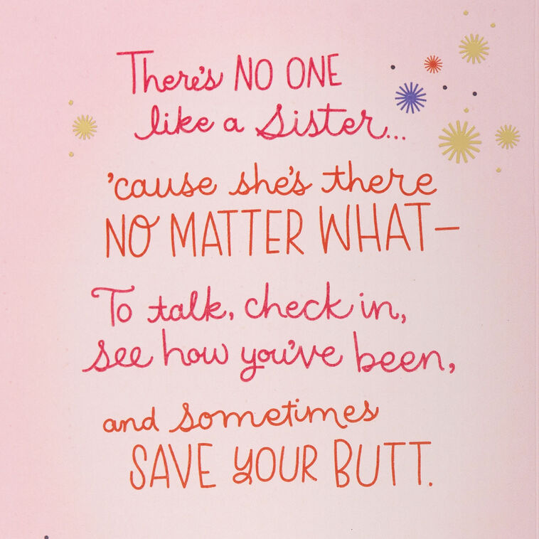 There's No One Like a Sister Birthday Card, , large image number 2