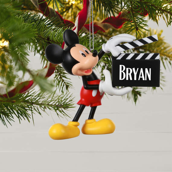 Disney Mickey Mouse With Clapperboard Personalized Ornament, , large image number 2