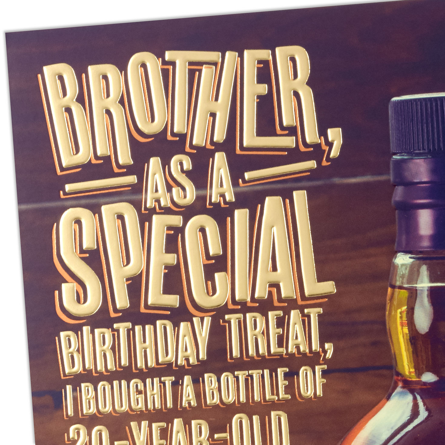 Bottle of Bourbon Funny Birthday Card for Brother for only USD 4.99 | Hallmark